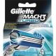 Gillette Mach3 Turbo, Borotva, + 4 Db Borotvabetét