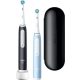 Oral-B Io3 Matt Black/Ice Blue Duo Elektromos Fogkefe