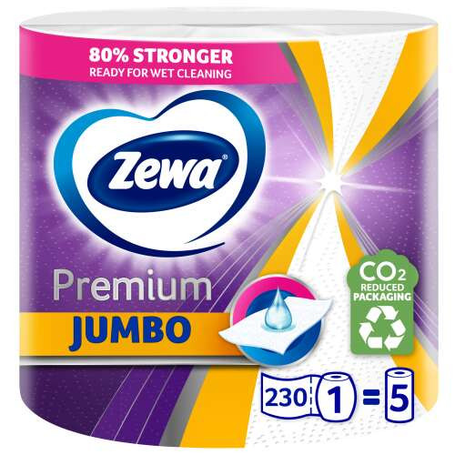 Kéztörlő Tekercses Háztartási Zewa Premium Jumbo 3 Rétegű 1 Tekercses 230 Lap