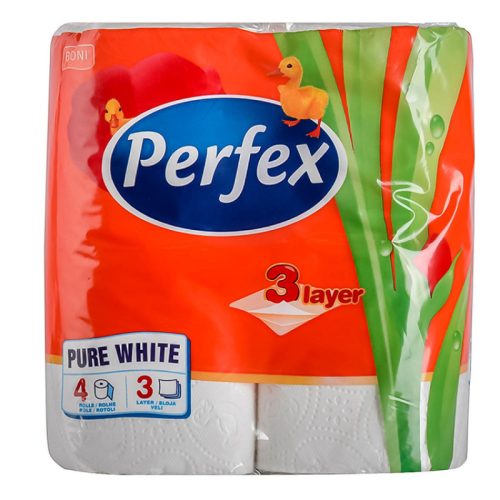Toalettpapír Perfex 3 Rétegű 4 Tekercses