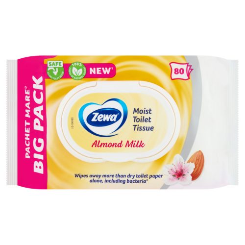 Nedves Toalettpapír Zewa Almond Milk 80 Darabos