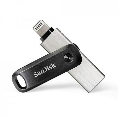 Sandisk 64Gb Usb3.0/Apple Lightning Ixpand Go Fekete-Ezüst (186489) Flash Drive