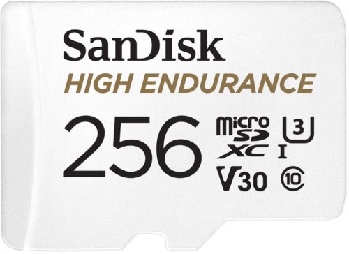 Sandisk 256Gb Sd Micro (Sdxc Class 10 Uhs-I U3) High Endurance Memória Kártya