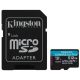 Kingston 512Gb Sd Micro Canvas Go! Plus (Sdxc Class 10 Uhs-I U3) (Sdcg3/512Gb) Memória Kártya Adapterrel
