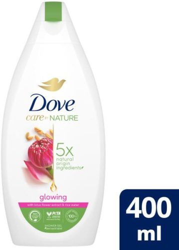 Krémtusfürdő Dove Care By Nature Glowing Lótuszvirág Kivonattal És Rizsvízzel 400Ml