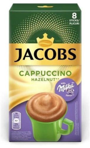 Kávé Instant Jacobs Cappuccino Milka-Mogyorós 8X16,5G