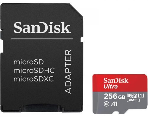 Sandisk 256Gb Sd Micro (A1 Class 10 Uhs-I) Ultra Android Memória Kártya