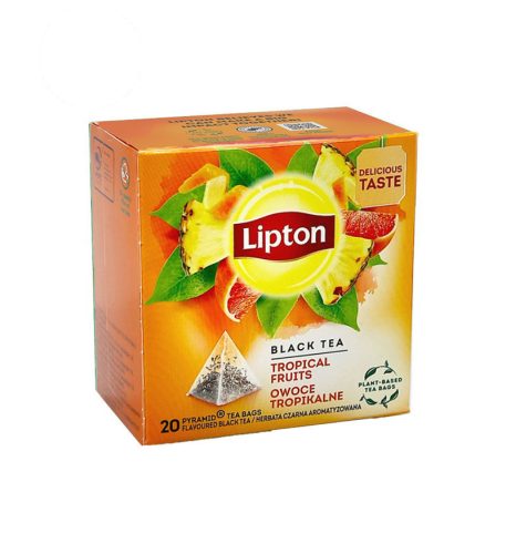 Lipton Trópusi Gyümölcs Piramis, Fekete Tea, 20Filter