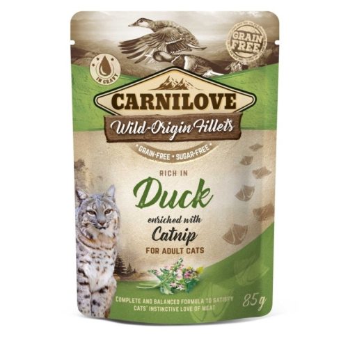 Carnilove Cat Tasakos Duck With Catnip - Kacsa Macskamentával 85G