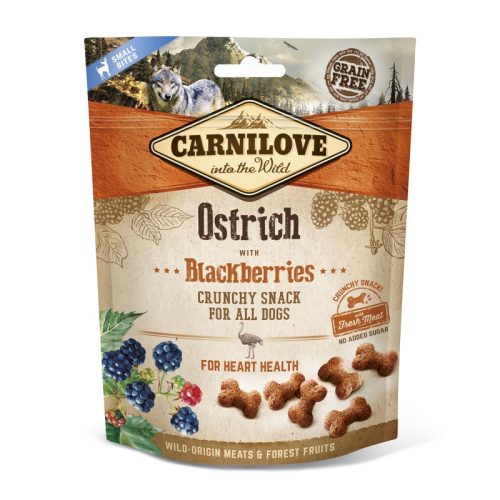 Carnilove Dog Crunchy Snack Ostrich & Mulberry- Strucc Hússal És Szederrel 200G