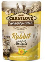 Carnilove Cat Tasakos Kitten Rabbit With Marigold - Nyúl Körömvirággal 85G