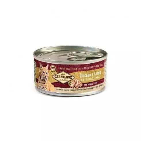 Carnilove Cat Chicken & Lamb Can- Csirke És Bárány Hússal Konzerv 100G