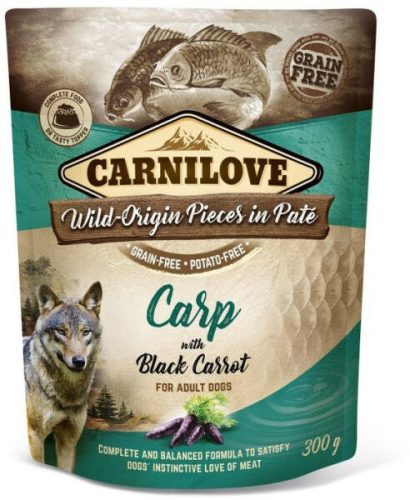 Carnilove Dog Tasakos Paté Carp With Black Carrot - Ponty Fekete Répával 300G Hu