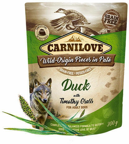 Carnilove Dog Tasakos Paté Duck With Timothy Grass - Kacsa Mezei Komócsinnal 300G Hu