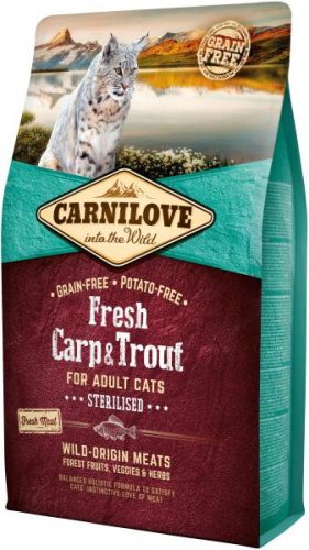 Carnilove Fresh Cat Adult Carp&Trout - Ponty&Pisztráng - Sterilised 400G