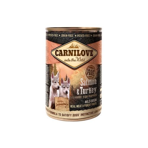 Carnilove Puppy Salmon & Turkey Can- Lazac És Pulyka Hússal Konzerv 400G