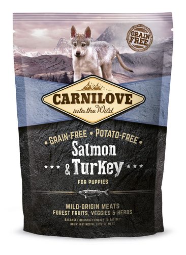 Carnilove Puppy Salmon & Turkey- Lazac-Pulyka Hússal 1,5Kg