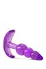 B YOURS TRIPLE BEAD ANAL PLUG PURPLE