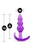 B YOURS TRIPLE BEAD ANAL PLUG PURPLE