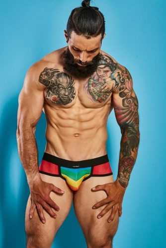 C4M-Mixed Jockstrap-Rainbow-M