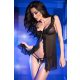 CR 4219 L/XL Black Babydoll + String