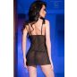 CR 4219 S/M Black Babydoll + String