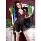 CR 4214 S/M Black Pink Babydoll + String