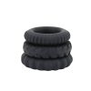 Titan 3 in 1 Silicone Rings Black