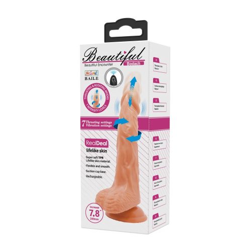 Beautiful Bodach 7,8 " Remote control vibrating Dildo