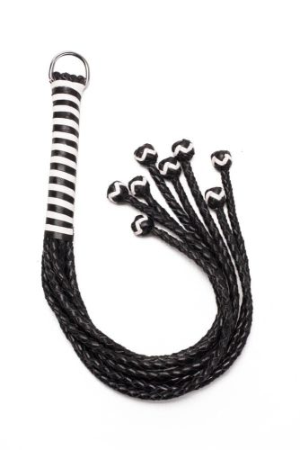 8 Tail Polish Leather Flogger 22 inch