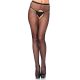 721404Q PLUS SIZE CROTCHLESS FISHNET PANTY HOSE PLUS SI BLK