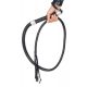 Rhinestone Handle Whip Black