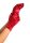 Wrist Length Satin Gloves, red, O/S