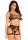 Top and garter harness O/S - black