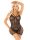 Heart Net Mini Dress - Black O/S