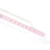 White & Pink Fairy Goat Leather Ankle Cuffs