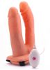 Vibrating Unisex Hollow Strap On Double Penetration 1