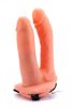 Vibrating Unisex Hollow Strap On Double Penetration 1