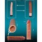 Pleasure X-Tender Penis Sleeve Brown 2
