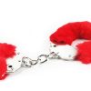 Fetish Pleasure Fluffy Hand Cuffs Red