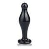 4.5" Glass Romance Anal Plug Black