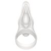 Power Clit Silicone Cockring White