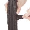 9'' Sliding Skin Dual Layer Dong Brown