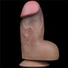 7" Dual-Layered Silicone Nature Cock Brown