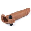 Pleasure X-Tender Vibrating Penis Sleeve #3 brown