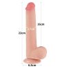 9'' Sliding Skin Dual Layer Dong Flesh