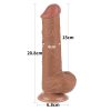 8'' Sliding Skin Dual Layer Dong Brown III