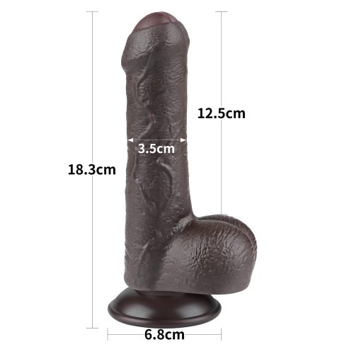 7'' Sliding Skin Dual Layer Dong Black_B15O50_3