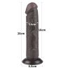 8'' Sliding Skin Dual Layer Dong Black II