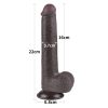 9'' Sliding Skin Dual Layer Dong Black